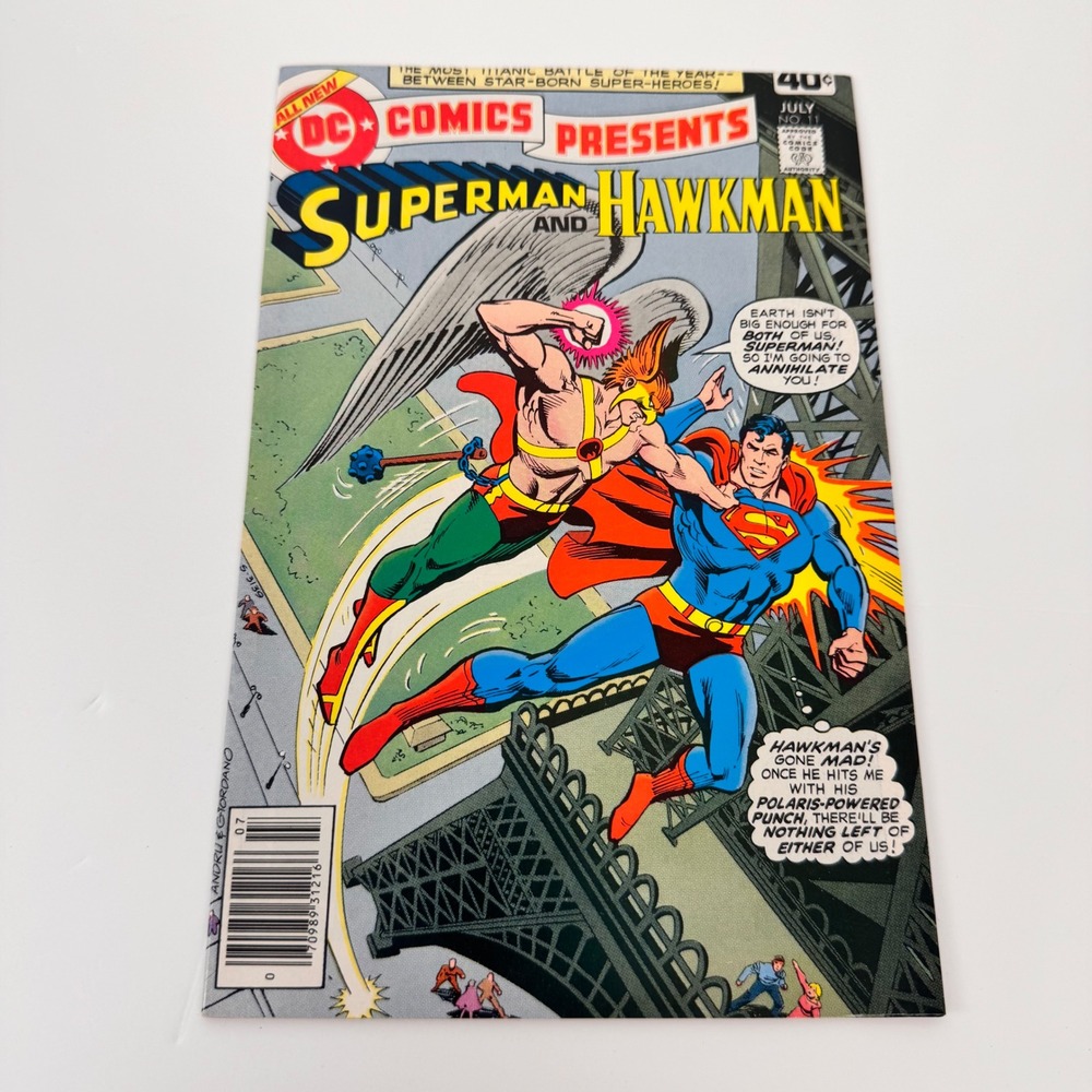 DC Comics Presents Comic Book Superman Hawkman July 1979 Issue 11 Bronze Age